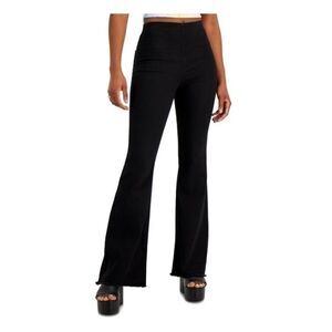 TINSELTOWN Womens Black size 11 Stretch Juniors' Pull-On Flare Jeans bla…